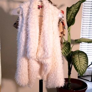 Shaggy Cream Vest